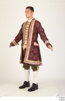  Photos Man in Historical Dress 30 16th century Historical Clothing Red suit a poses whole body 0002.jpg